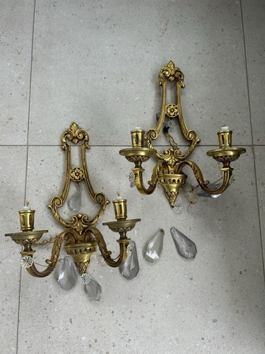 Paire appliques bronze - paire, d’appliques