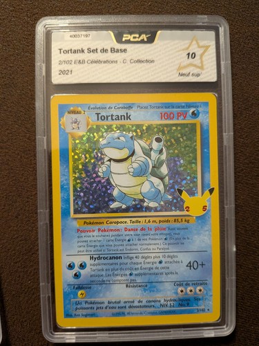 Carte pokémon pca tortank - carte,