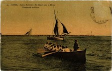 CPA CETTE - Le Départ pont la