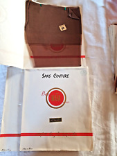 3 paires de bas nylon indémaillable vintage T4/10  SC marron transparent