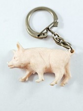 PORTE-CLES - Charcuterie MELLI Cochon Miniature Vintage 1960s Boucheries