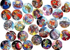 POGS - E-KINDER29 008 Lot de 29 Pogs KINDER (FERRERO) en  3D (Neufs)