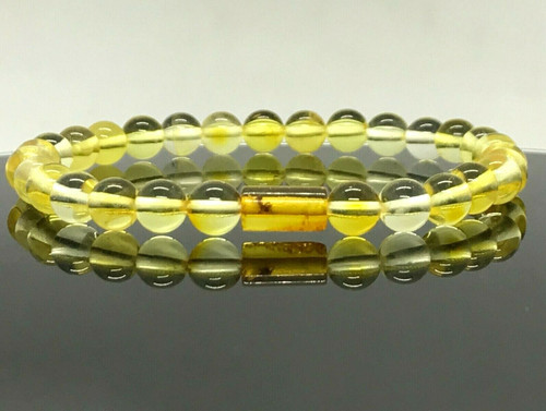 Bracelet ambre insecte - bracelet,