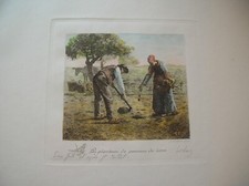 Eau forte Les Planteurs de