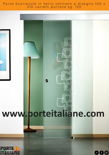 Porte coulissante verre - porte, en