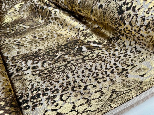 Tissu léopard python - , imprimé