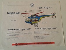 PLANCHE JOUSTRA HELICOPTERE