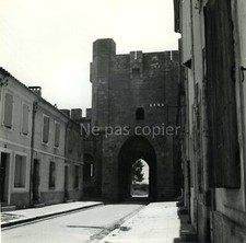 AIGUES-MORTES vers 1960 Poterne des Remblais GARD photo 14 x 14 cm