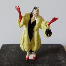 FIGURINE WALT DISNEY - LES 101 DALMATIENS -  CRUELLA - 6.5cm