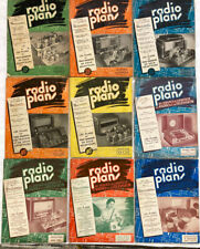 Enemble de 9 magazines Radio Plans, années 1950