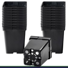 20 X Pot De Fleurs 5 L Noir