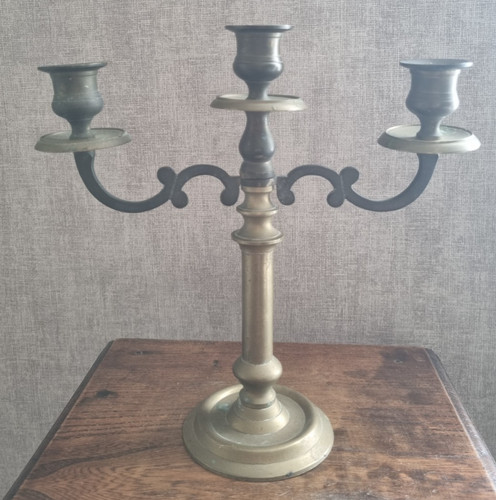 Bougeoir vintage laiton 3 - vintage, en