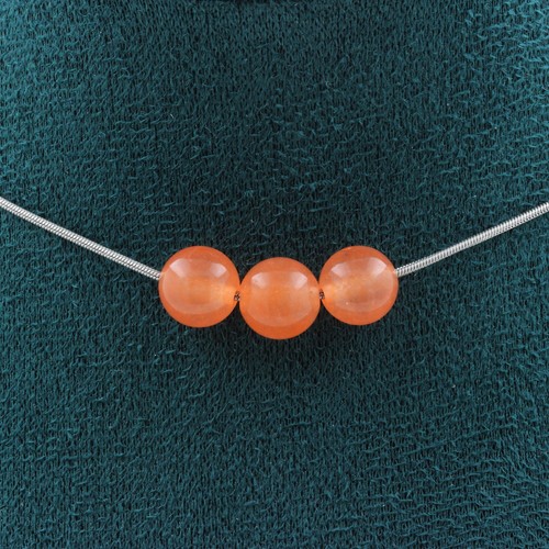 Collier perles calcédoine - collier,