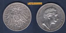 Allemagne 3 Mark 1908 A TTB Wilhelm III Prussia Prusse Argent Silver German