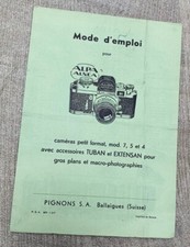 Brochure Mode d'emploi ALPA