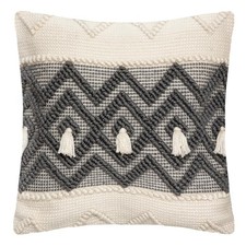Coussin Déco à Pompons "Row"