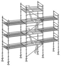 Echafaudage façadier 88m²