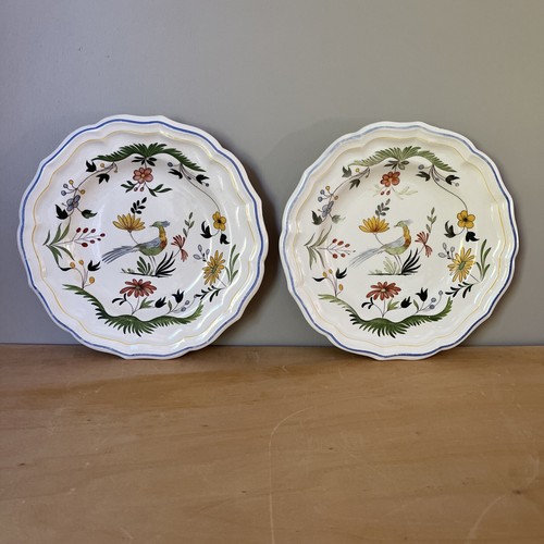 Lot anciennes assiettes en - 2,