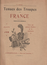 JOB  2 Aquarelles couleurs Tenue des troupes de France  Spécimen Sabretache 1899