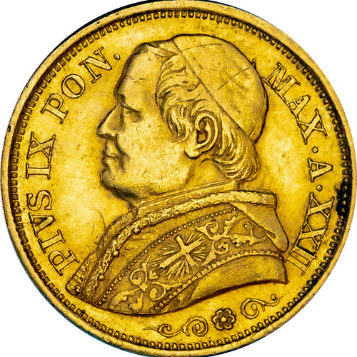 Vatican pie lire 1867 - ix,