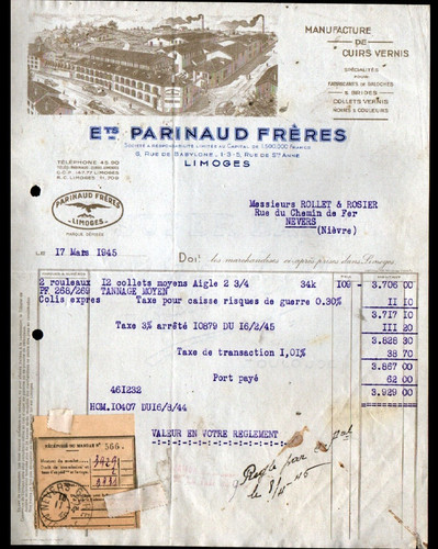 Limoges usine tannerie - usine,