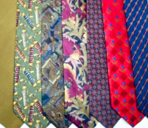 Lot cravates soie - 10,