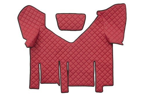 Tapis couvre capot faux rouge - faux,
