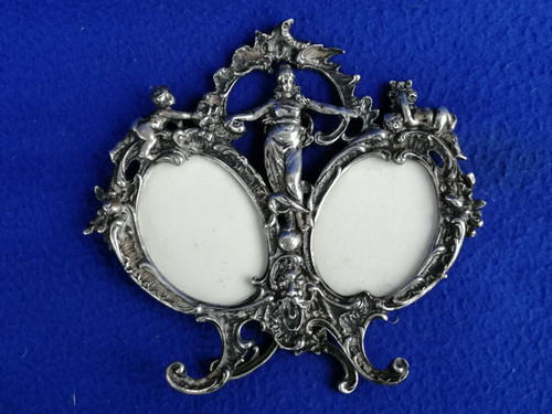 Ancien double cadre portrait