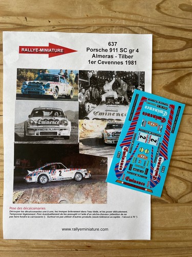 Decals porsche 911 - 1/43,