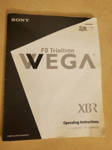 Sony trinitron 2001 wega tv - trinitron,