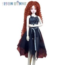 1/3 BJD SD Poupées À La Main 22 Pouces Boule Épissure Femmes Mode Robe Noire