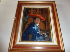 Copie femme au chapeau - la,