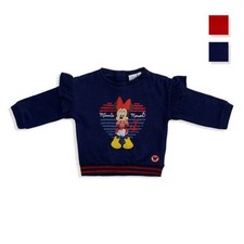 Sweat Bébé Disney MINNIE MOUSE T-Shirt En Coton Fille Manches Longues 5533