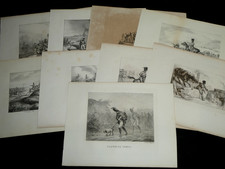 Horace Vernet - Ensemble de 9