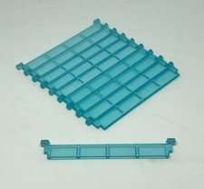 LEGO : 10x Porte garage, Volet roulant - Réf 4218 trans-bleu - Set 60004 60110