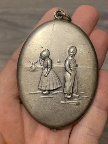 Ancien pendentif miroir pays - miroir,