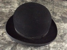 CHAPEAU MELON ancien, en feutre taille 59