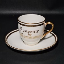 ? ancienne tasse à café Porcelaine de Limoges Legrand souvenir 1ere communion