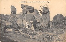 CPA ASIE SAM SON GROUPE DE ROCHERS ET DENT DU TIGRE