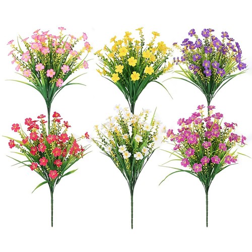 Fleurs artificielles pour - 1x(fleurs,