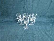 6 verres à liqueur en cristal