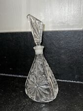 Carafe , Bouteille en Cristal de Bavière, années 70, Décor Fleurs