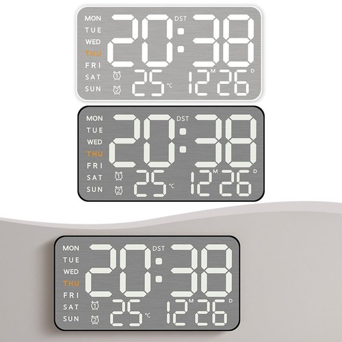 Horloge led finition métal - horloge,