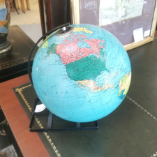 GLOBE Terrestre LUMINEUX Taride 1969 MAPPEMONDE Luminaire Eclairage 12MAG 23/10