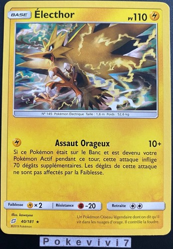 Carte pokemon electhor 181 - pokemon, 40/181