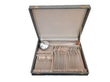 Apollo-Ménagère Art Déco en métal argenté 37 pièces