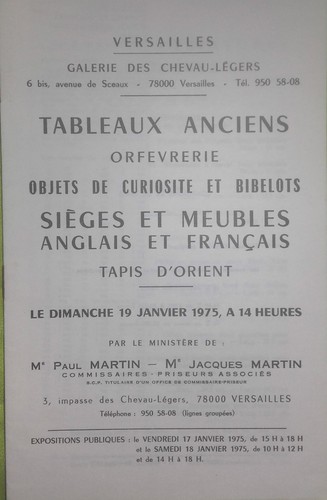 1975 versailles catalogue - versailles, de