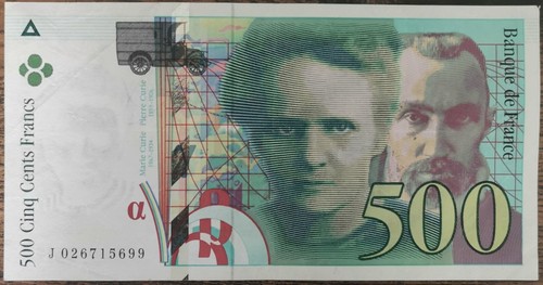 Billet 500 francs pierre - francs,