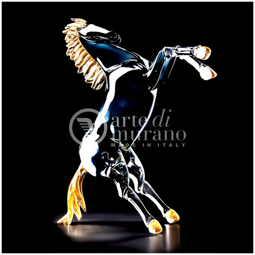Figurine cheval cabre verre - cheval,