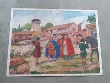 TABLEAUX D HISTOIRE CE COLLECTION ROSSIGNOL N °7/8 ROLAND A RONCEVAUX